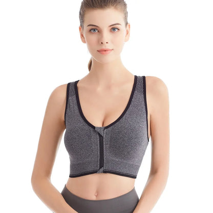 Full Zip Sports Bra