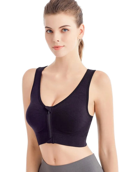 Full Zip Sports Bra